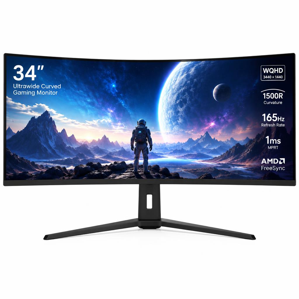 شاشة Samsung Odyssey G5 34" منحنية